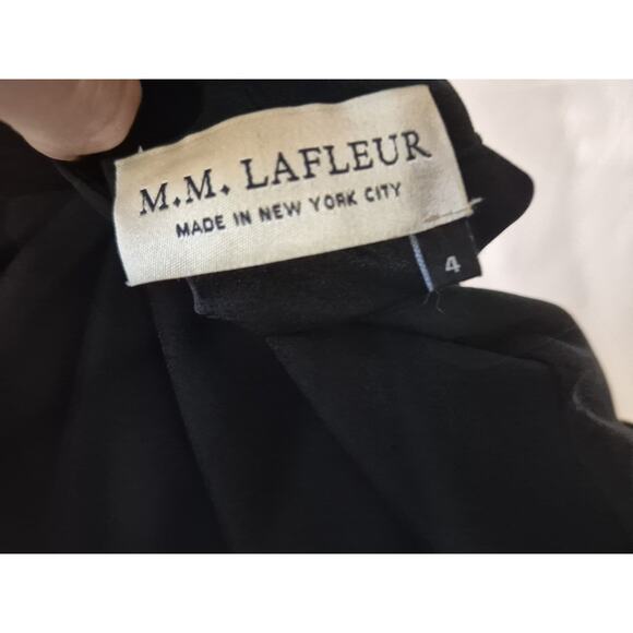 M. M. Lafleur Womens Designer Black The Tory 2.0 Faux Wrap Dress US 8 - Picture 11 of 11